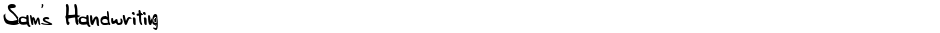 Sam's HandwritingDemo