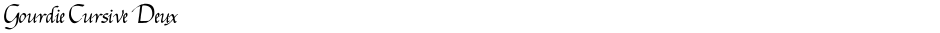 Gourdie Cursive DeuxDemo