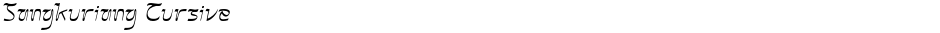 Sangkuriang CursiveDemo