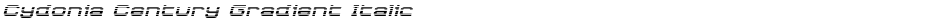 Cydonia Century Gradient ItalicDemo