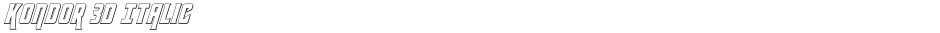 Kondor 3D ItalicDemo