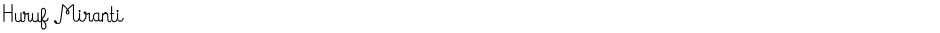 Huruf MirantiDemo