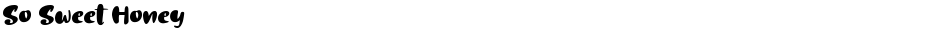So Sweet HoneyDemo