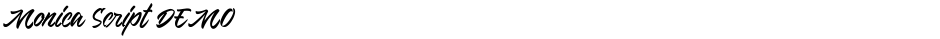 Monica Script DEMODemo
