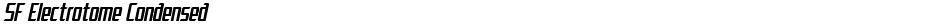 SF Electrotome CondensedDemo