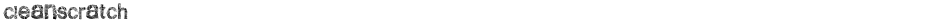 CleanScratchDemo