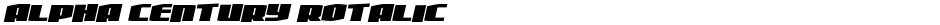 Alpha Century RotalicDemo