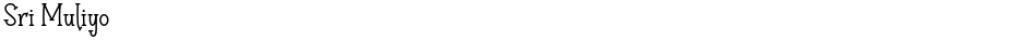 Sri MuliyoDemo