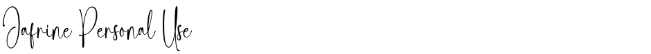 Jafrine Personal UseDemo
