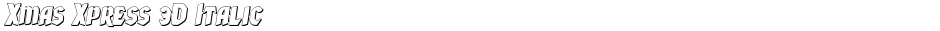 Xmas Xpress 3D ItalicDemo
