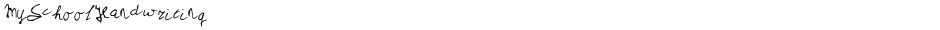 MySchoolHandwritingDemo