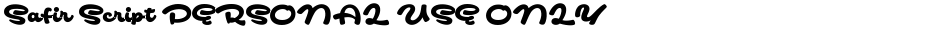 Safir Script PERSONAL USE ONLYDemo