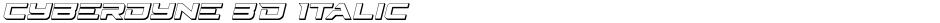 Cyberdyne 3D ItalicDemo
