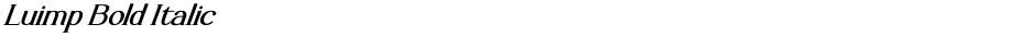 Luimp Bold ItalicDemo