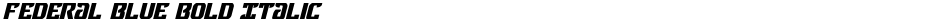 Federal Blue Bold ItalicDemo