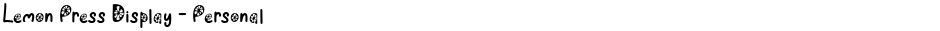 Lemon Press Display - PersonalDemo