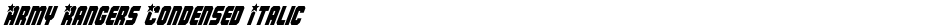 Army Rangers Condensed ItalicDemo