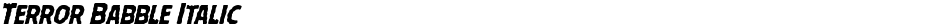 Terror Babble ItalicDemo
