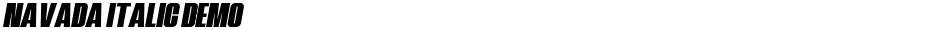Navada Italic DemoDemo