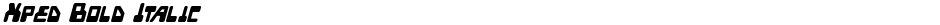 Xped Bold ItalicDemo