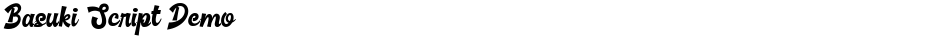 Basuki Script DemoDemo