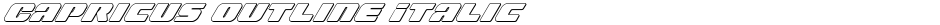 Capricus Outline ItalicDemo