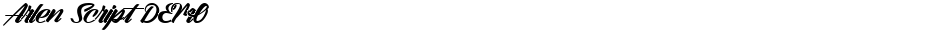 Arlen Script DEMODemo