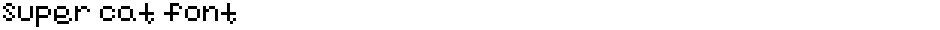 super cat fontDemo