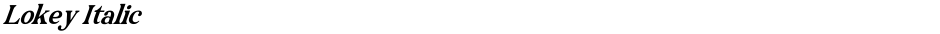 Lokey ItalicDemo