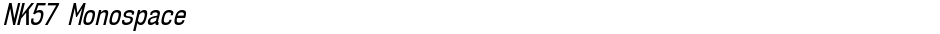 NK57 MonospaceDemo