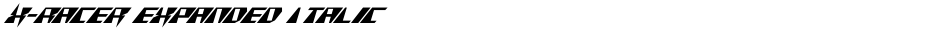 X-Racer Expanded ItalicDemo