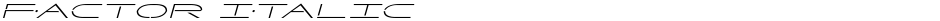 Factor ItalicDemo