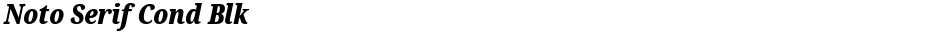 Noto Serif Cond BlkDemo