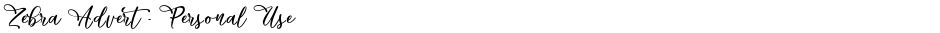 Zebra Advert - Personal UseDemo