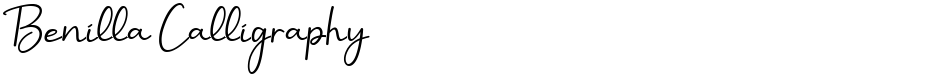 Benilla CalligraphyDemo