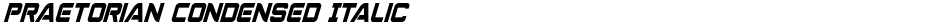 Praetorian Condensed ItalicDemo