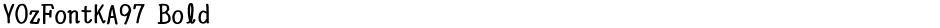 YOzFontKA97 BoldDemo