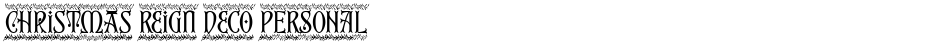Christmas Reign Deco PERSONALDemo