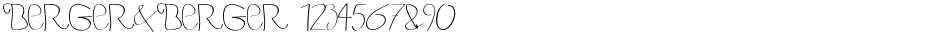 BERGER&BERGER 1234567890Demo