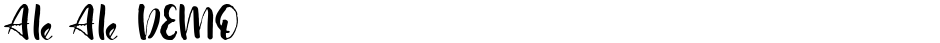 Ale Ale DEMODemo