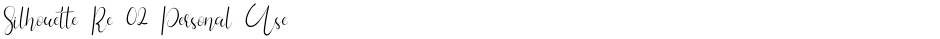Silhouette Re 02 Personal UseDemo