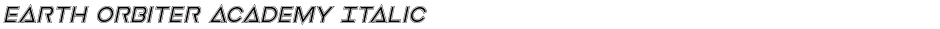 Earth Orbiter Academy ItalicDemo