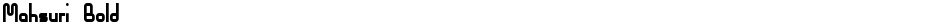 Mahsuri BoldDemo