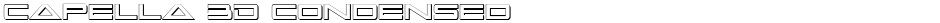 Capella 3D CondensedDemo