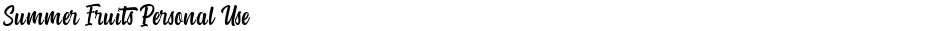 Summer Fruits Personal UseDemo