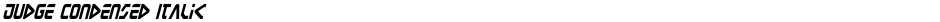 Judge Condensed ItalicDemo