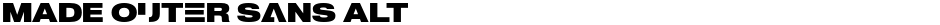 MADE Outer Sans AltDemo