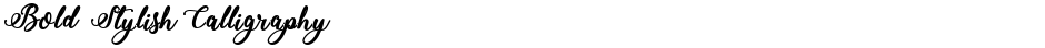Bold  Stylish CalligraphyDemo