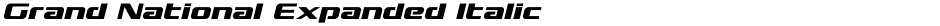 Grand National Expanded ItalicDemo