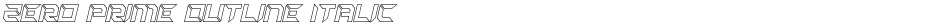 Zero Prime Outline ItalicDemo